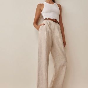 NWT Reformation Vesta Pant in Oatmeal